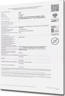 Wpis do ewidencji CEIDG