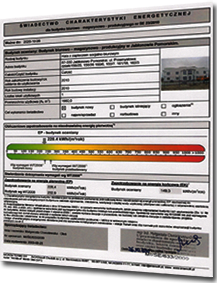 Świadectwo energetyczne budynku